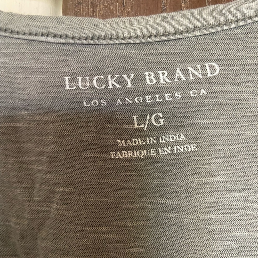 Lucky Brand Embroidered Acid Wash Tank Top - Picture 4 of 6
